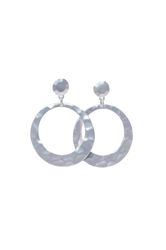 White Hammer Earrings