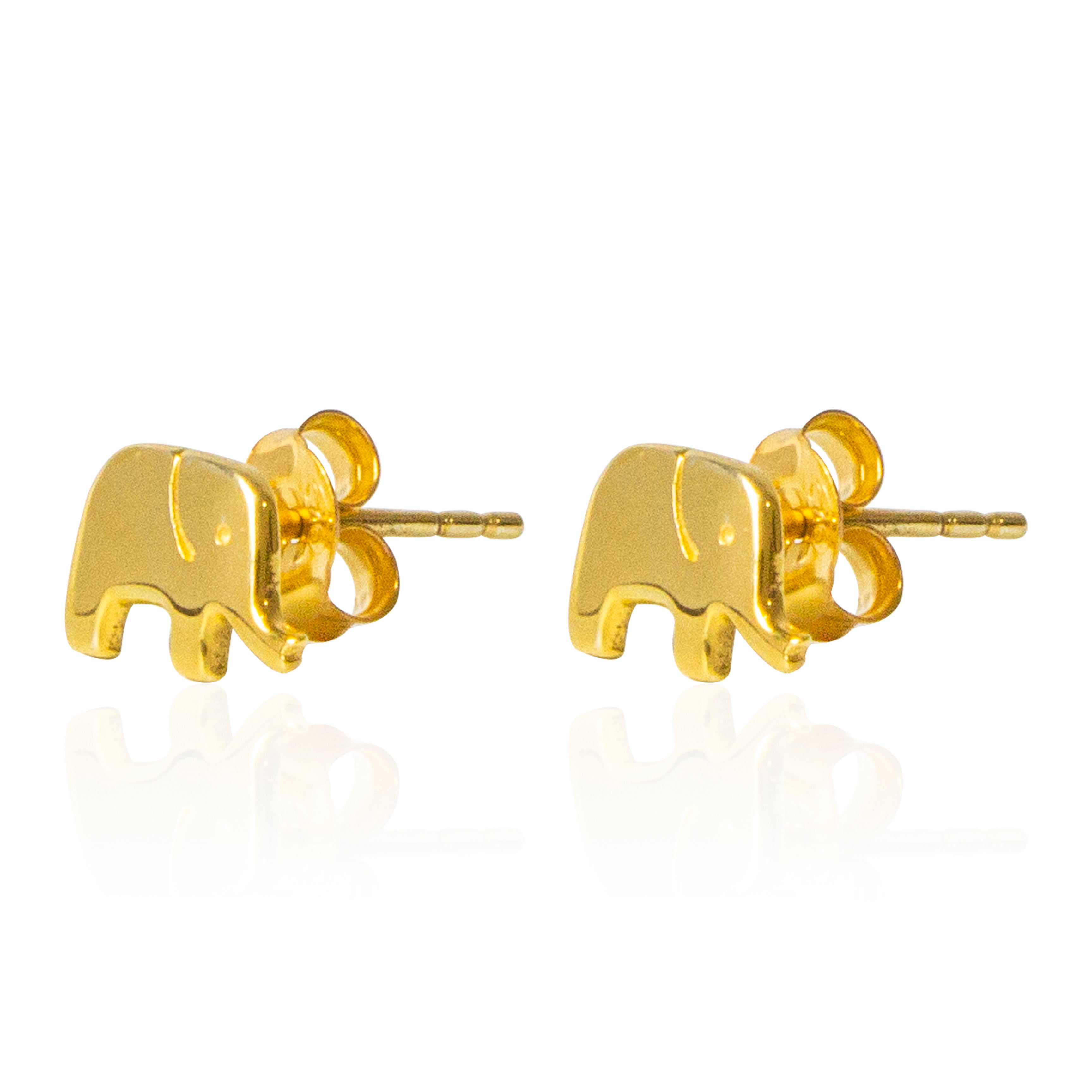 Gold on sale elephant earrings