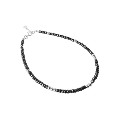 Rock Silver Anklet