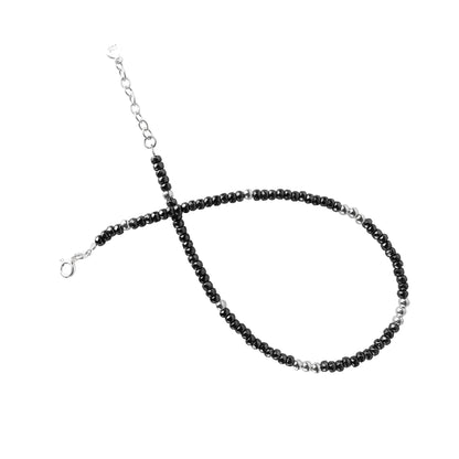 Rock Silver Anklet