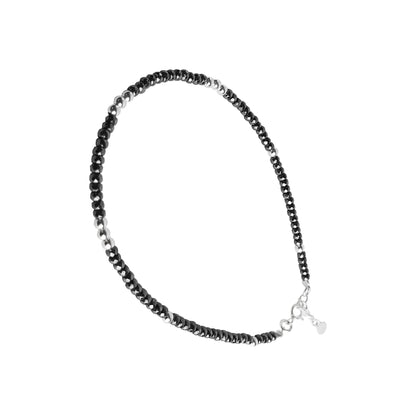 Rock Silver Anklet