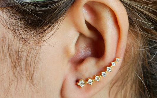 Zircon Earcuffs