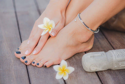 Rock Silver Anklet